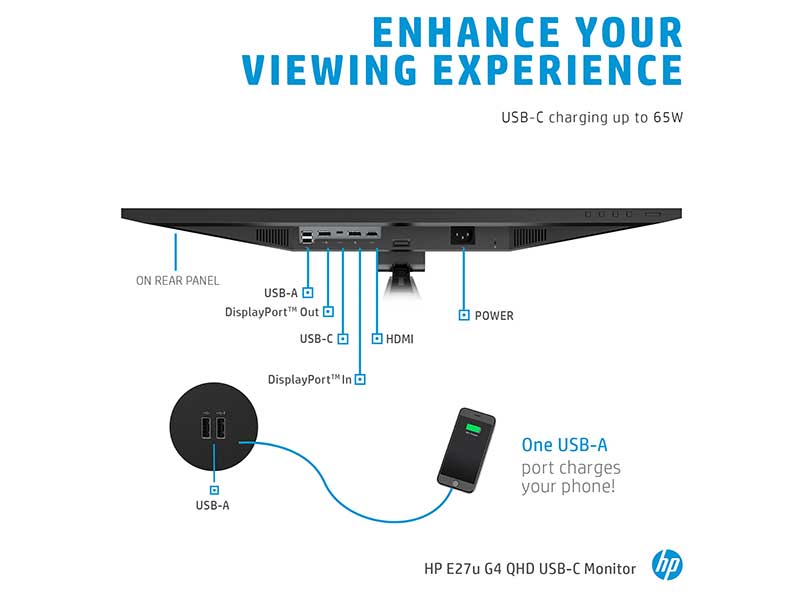 Hp E27u G4 Qhd Usb C Monitor Hp Store Australia