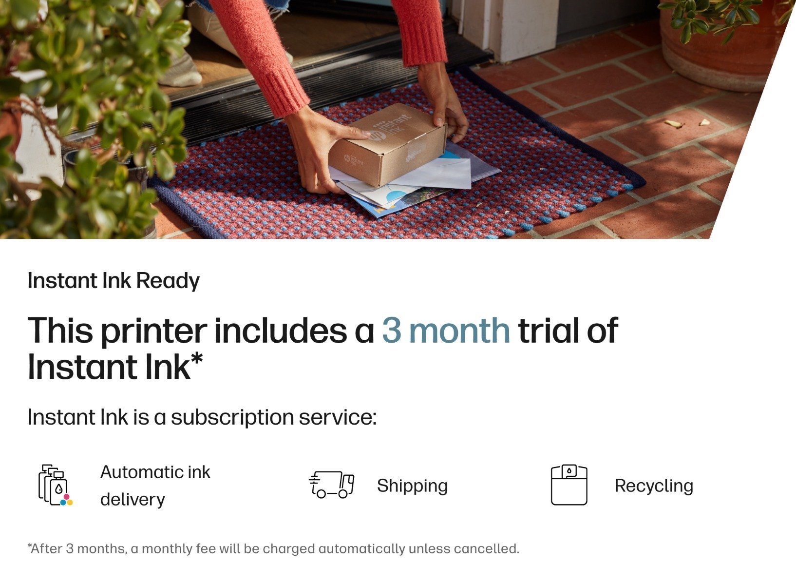HP OfficeJet Pro 8130e All-in-One Printer Instant Ink Enabled