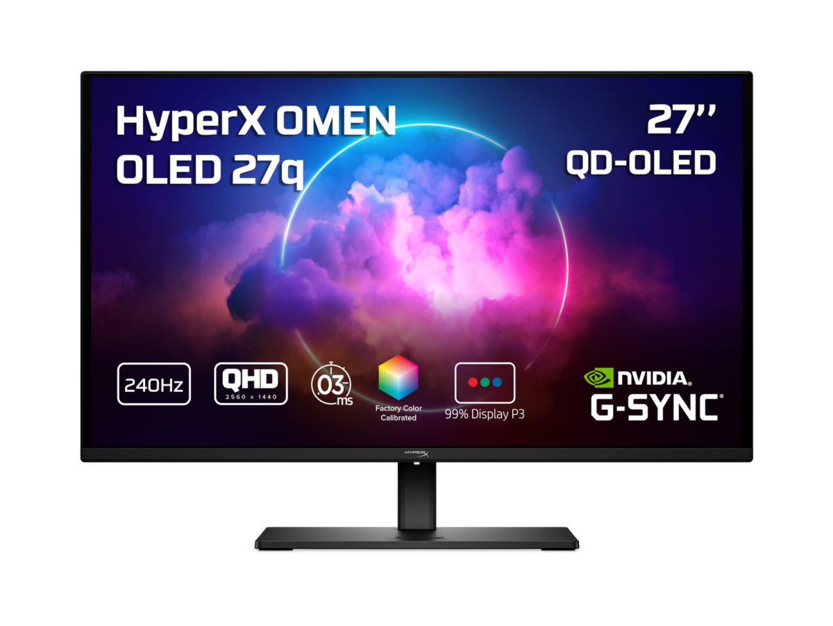 HP HyperX OMEN OLED 27 inch QHD 240Hz Gaming Monitor - OMEN OLED 27q
