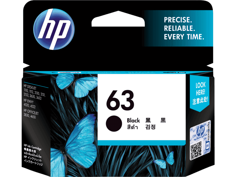 HP 63 Black Original Ink Cartridge 