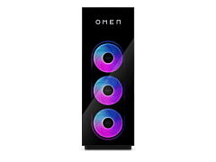 OMEN MAX 45L Gaming DT GT23-0013a - Without Screen - Shadow black glass front bezel, glass side panel, white logo (D89SRPA)