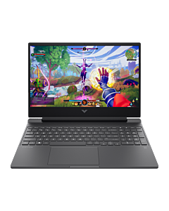 HP Victus 15.6 inch Gaming Refurbished Laptop 15-fa0140TX, Silver - 15.6-inch - Mica silver, black chrome logo (7Z928PAR)