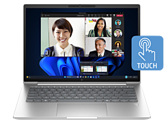 HP EliteBook 6 G1i 14 inch Notebook AI PC, Silver - 14-inch - Pike silver aluminum (D6CV6PT)