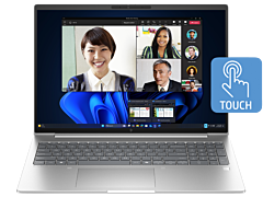 HP EliteBook 6 G1i 16 inch Laptop AI PC, Silver - 16-inch - Pike Silver (BQ4M2PT)