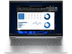 HP ProBook 4 G1i 14 inch Laptop AI PC, Silver - 14-inch - Pike Silver (BP9E3PT)