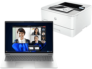 HP EliteBook 660 16 inch G11 Business Laptop, Silver + HP LaserJet Pro 4001dn Printer