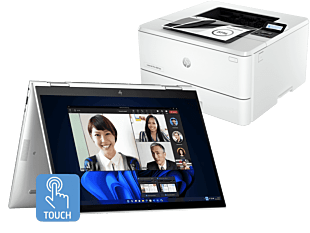 HP Elite x360 830 13 inch G11 2-in-1 Laptop, Silver + HP LaserJet Pro 4001dn Printer