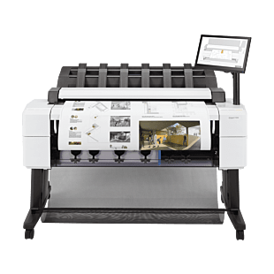 HP DesignJet T2600dr 36-inch PostScript Large Format A0 Multifunction Plotter Printer (3EK15A) - Center facing