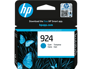 HP 924 Cyan Original Ink Cartridge (4K0U3NA)