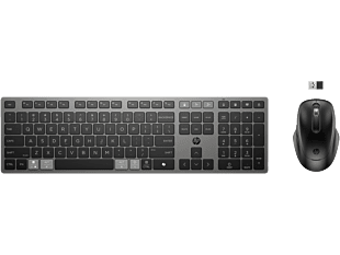 HP 725 Multi-Device Rechargeable Wireless Keyboard and Mouse Combo (9T5B0UT)