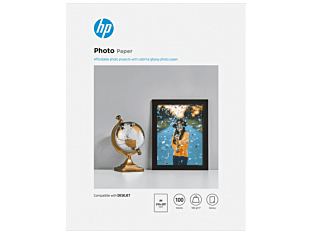HP Glossy Photo Paper-100 sht/A4/210 x 297 mm (9RR56A) - Center facing