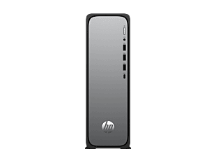 HP OmniDesk Slim Refurbished Desktop S03-0011a PC, Silver - Without Screen - Meteor silver, jack black chassis (BK1T9PAR)