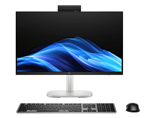 HP EliteStudio 8 All-in-One G1i 23.8 inch Desktop AI PC + HP Series 5 Pro 23.8 inch FHD Monitor  - 524pf - 23.8" - Pike silver (C0WU0PT-BN4)
