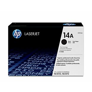 HP 14A Black Original LaserJet Toner Cartridge (CF214A) - Center facing