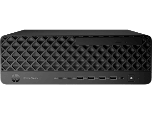 HP EliteDesk 8 SFF G1i Desktop AI PC + HP Series 5 Pro 23.8 inch FHD Monitor  - 524pf - Without Screen - Jack black (D00ZRPT-BN4)