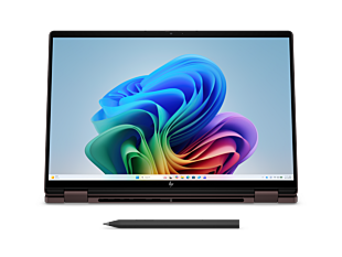 HP OmniBook X Flip 2-in-1 14 inch Laptop Next Gen AI  14-kc0048AU, Brown - 14" - Deep espresso aluminum (D78FKPA) - Center facing