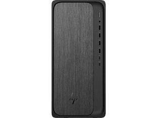 HP OmniDesk Desktop PC M02-0014 - Without Screen - Gray wood, jack black chassis (D97LMPA)