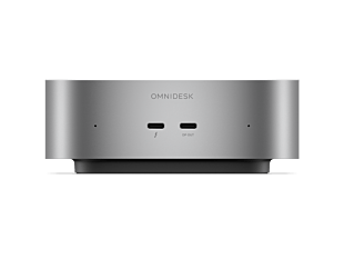HP OmniDesk Mini Desktop M05-0002a PC - Without Screen - Smoke silver (E44LVPA) - Center facing