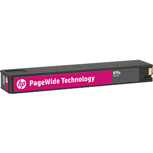 HP 975X High Yield Magenta Original PageWide Cartridge (L0S03AA) - Center facing