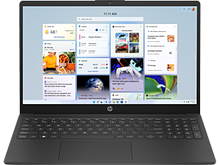 HP 15.6 inch Laptop 15-fc0838AU, Black - 15.6-inch - Jet Black (D89SCPA)