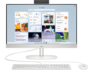 HP 23.8 inch All-in-One Refurbished Desktop PC 24-cr0006a - 23.8" - Shell white (9Y9A4PAR)