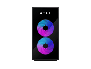 OMEN 35L Gaming Desktop PC GT16-1023a - Without Screen - Shadow black metal (D89U7PA) - Center facing