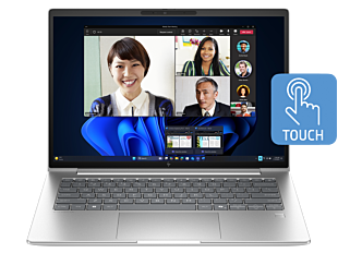 HP EliteBook 6 G1i 14 inch Notebook AI PC, Silver - 14-inch - Pike silver aluminum (D6CV6PT)