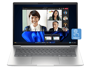 HP EliteBook 6 G1i 14 inch Laptop AI PC, Silver + Poly Blackwire 3220 Stereo USB-C Headset +USB-C/A Adapter - 14-inch - Pike Silver (C86M5PA-BN6)