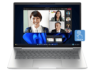 HP EliteBook 6 G1i 14 inch Notebook AI PC, Silver - 14-inch - Pike silver aluminum (D6CV6PT)