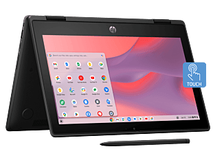 HP Fortis Flip G1m 11 Chromebook T8186 MediaTek / 8GB / 32GeMMCC/ 11" TOUCH + Pen - 11.6-inch - Jet Black (B97VTPT-1)