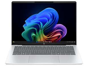 HP OmniBook 5 14 inch Next Gen AI 14-he0011QU, Silver - 14-inch - Glacier silver aluminum (C08YFPA)