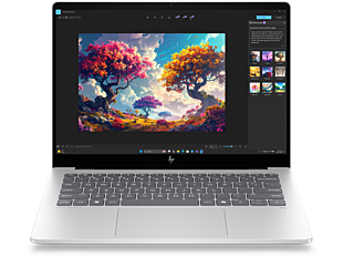 HP OmniBook 7 14 inch Laptop Next Gen AI 14-hg0049TU, Glacier Silver - 14-inch - Glacier silver aluminum (DD6L2PA)