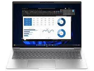 HP ProBook 4 G1ah 16 inch Laptop PC, Silver + Poly Blackwire 3220 Stereo USB-C Headset +USB-C/A Adapter - 16-inch - Pike Silver (C86MCPA-BN3)