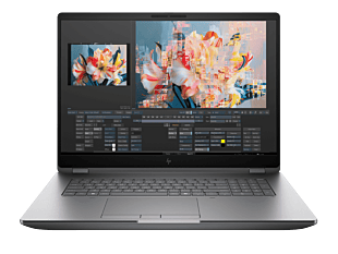 HP ZBook Fury G1i 18 inch Mobile Workstation PC, Silver + HP Series 7 Pro 24 inch WUXGA Monitor - 724pn - 18-inch - Meteor silver (C2EP3PT-BN3)