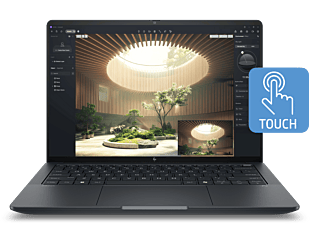 HP ZBook Ultra 14 inch G1a Mobile Workstation PC, Gray + HP Series 5 Pro 27 inch QHD Monitor - 527pq - 14-inch - Eclipse gray aluminium (D9HR9PT-BN3)