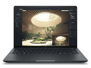 HP ZBook Ultra 14 inch G1a Mobile Workstation PC, Gray - 14-inch - Eclipse gray aluminium (D9HR9PT) - Right profile open