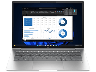 HP ProBook 4 G1i 14 inch Laptop AI PC, Silver - 14-inch - Pike Silver (C86M2PA)