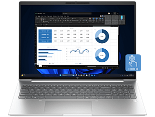HP ProBook 4 G1i 16 inch Laptop AI PC, Silver - 16-inch - Pike Silver (C86M4PA-BN5)