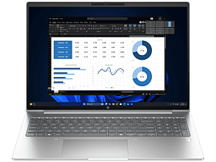 HP ProBook 4 G1i 16 inch Laptop AI PC, Silver + HP LaserJet M110w Printer - 16-inch - Pike Silver (C86M3PA-BN3)