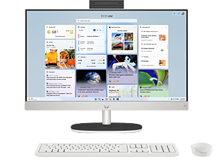 HP 23.8 inch All-in-One Refurbished Desktop PC Next Gen AI 24-ct2000a - 23.8" - Shell white (BD0F0PAR)