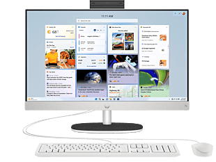 HP 23.8 inch All-in-One Refurbished Desktop PC AI 24-cr2000a - 23.8" - Shell white (BD0E9PAR)
