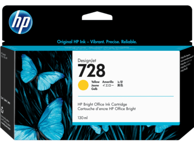 HP 728B 130-ml Matte Black DesignJet Ink Cartridge - (3WX26A