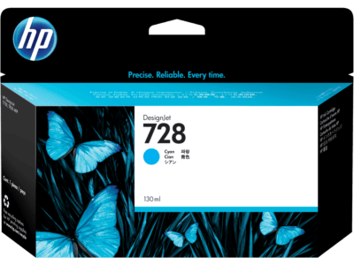 HP 728B 130-ml Matte Black DesignJet Ink Cartridge - (3WX26A