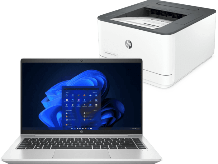 HP ProBook 440 14-inch G9 Laptop, Silver + HP LaserJet Pro 3001dw Printer - 14" - Silver (6G8U4PA-BN4)