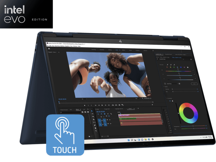 HP Envy x360 14 inch 2-in-1 Refurbished Laptop 14-fc0068TU, Blue - 14-inch - Atmospheric blue (A13HZPAR)