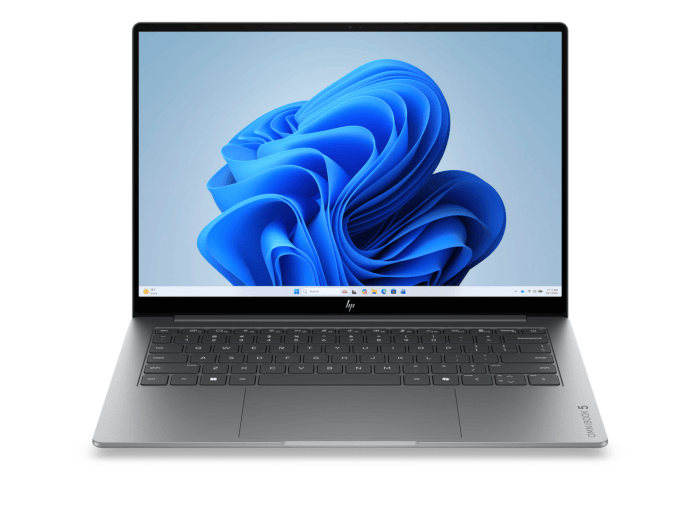HP OmniBook 5 Laptop AI 14-mh0005TU, Silver - 14-inch - Smoke silver aluminum (E70C7PA)