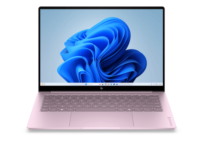 HP OmniBook 5 Laptop AI 14-mh0008TU, Pink - 14-inch - Peony pink aluminum (E76BJPA)