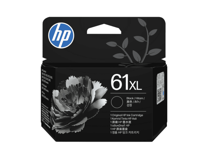 HP 61XL High Yield Black Original Ink Cartridge (C0PA4AA) - Center facing