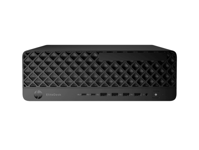 HP EliteDesk 8 SFF G1i Desktop AI PC + HP Series 5 Pro 23.8 inch FHD Monitor  - 524pf - Without Screen - Jack black (D00ZQPT-BN4)