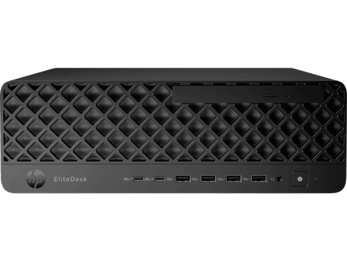 HP EliteDesk 8 SFF G1i Desktop AI PC + HP Series 5 Pro 23.8 inch FHD Monitor  - 524pf - Without Screen - Jack black (D00ZRPT-BN4)